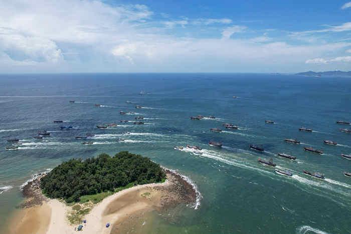 南?？?广东闸坡渔港千帆竞发耕海牧渔